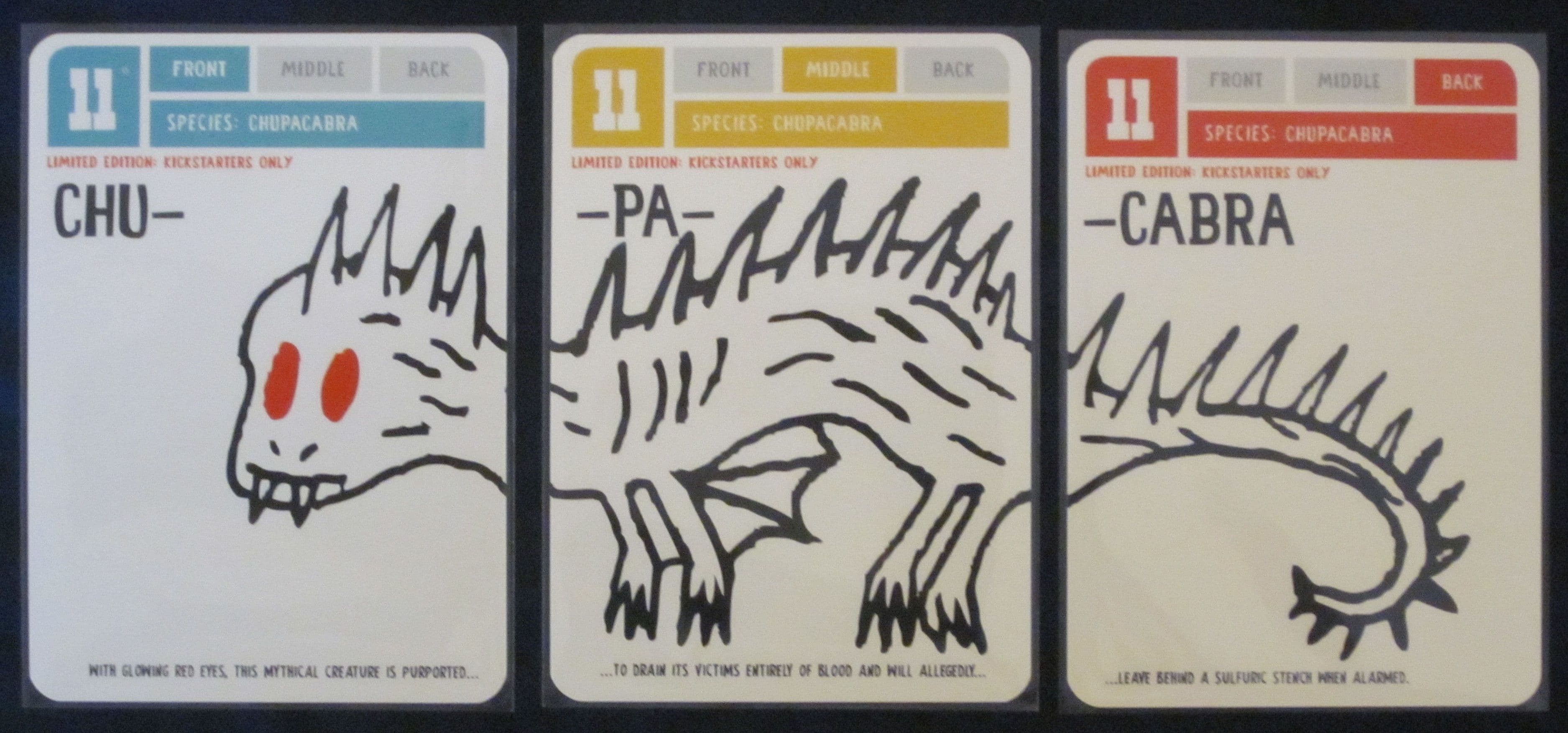 Creatures: The Card Game – Chupacabra Promo Cards